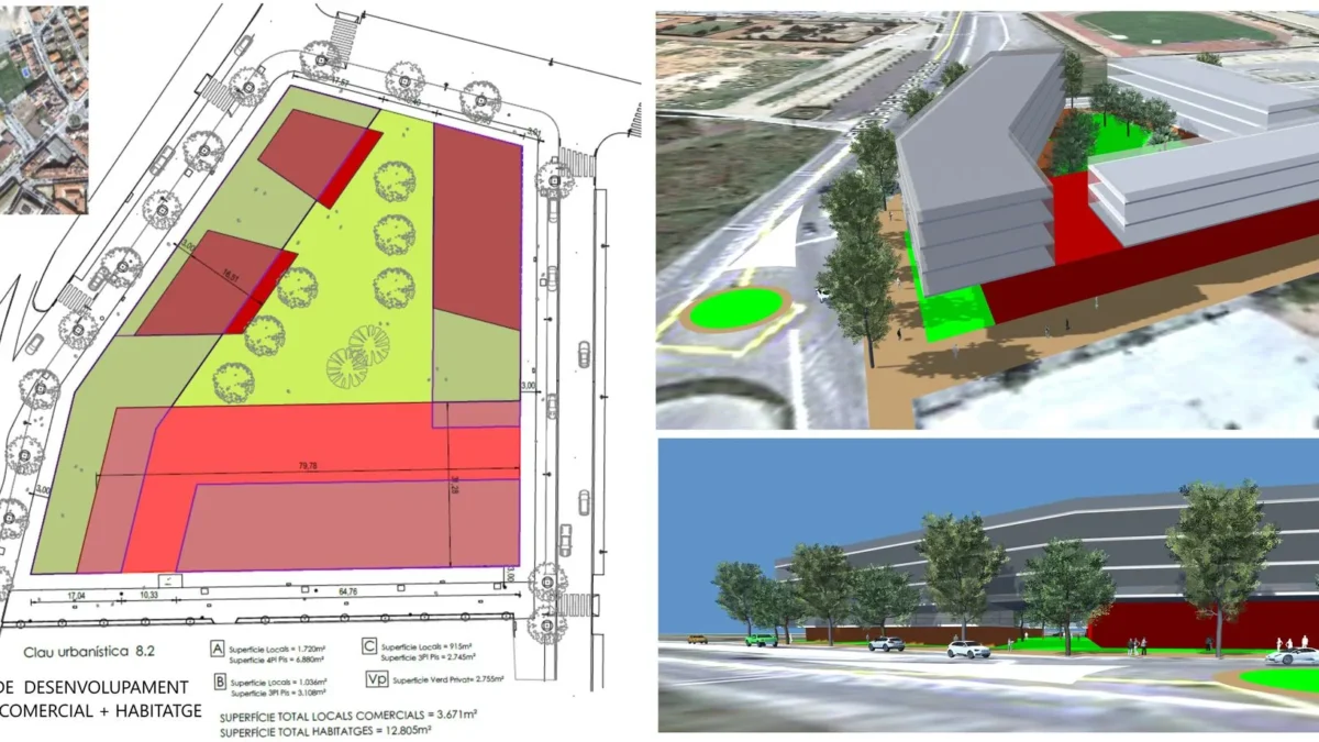 Anteproyecto zona residencial y comercial Torredembarra