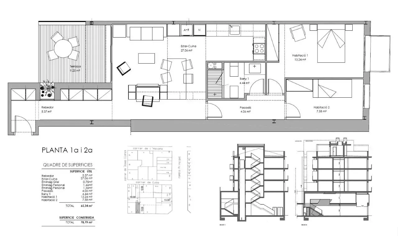 Anteproyecto edificio plurifamiliar - Canyelles